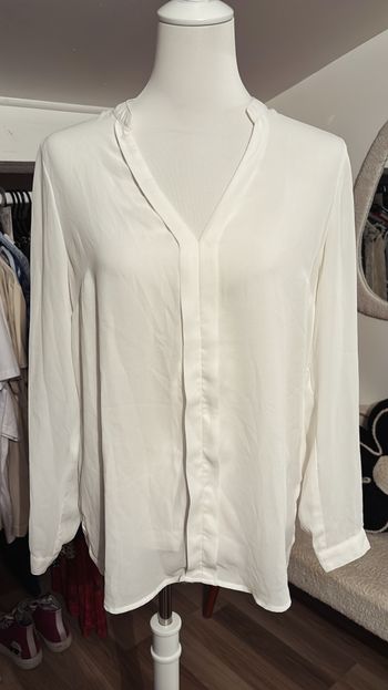 Blouse blanche Camaïeu T40