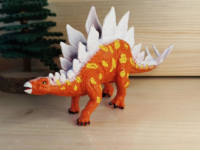 Figurine dinosaure orange Animal préhistorique - photo numéro 3