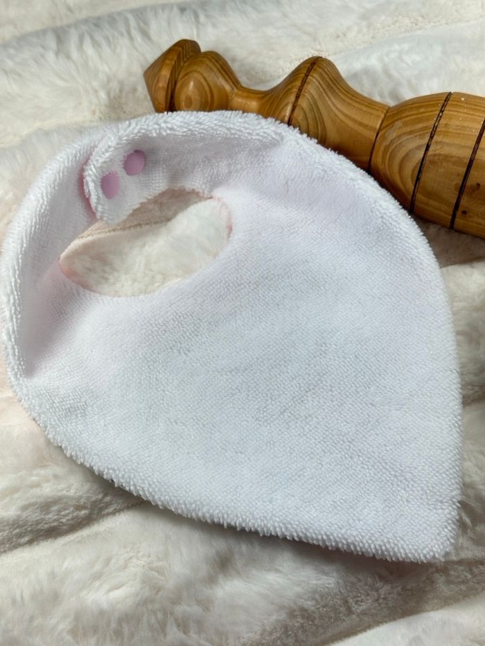 Bavoir naissance fille savane - photo numéro 3