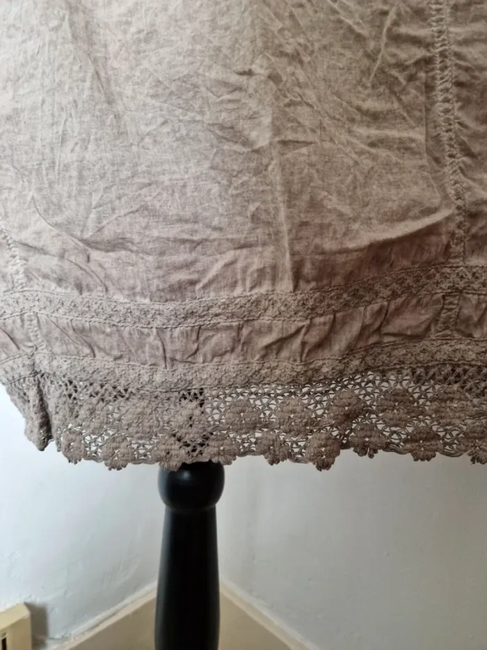 Tunique ms mode taille 48 beige dentelle - photo numéro 3