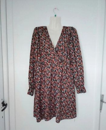 Robe d'été fleurie manches longues femme