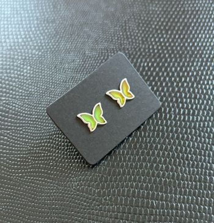 Boucles d’oreilles couleur changeante en argent 925