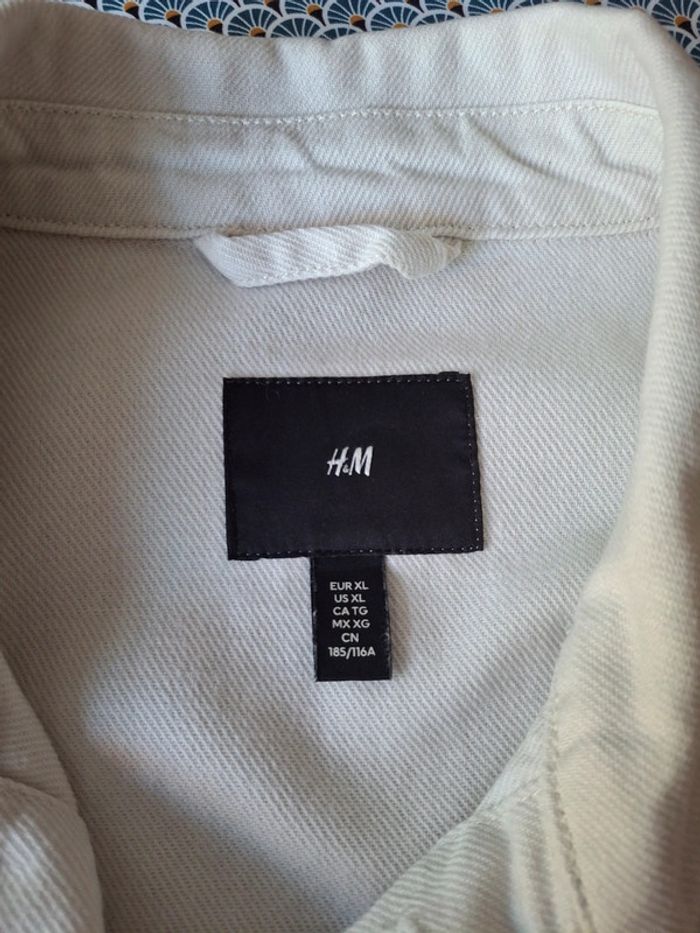 Veste homme grosse toile blanche XL mais taille grand - photo numéro 6