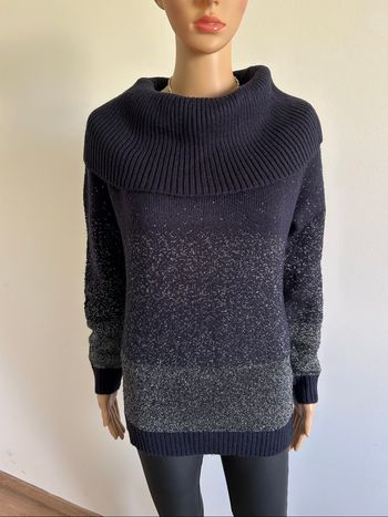 Pull bleu marine et argenté Morgan taille M jamais porté