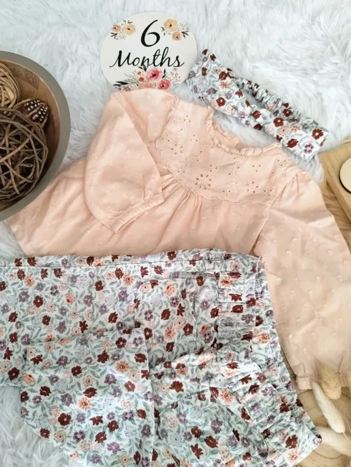 Ensemble complet 3 pièces sergent major fille 6 mois 🎀 - photo numéro 3