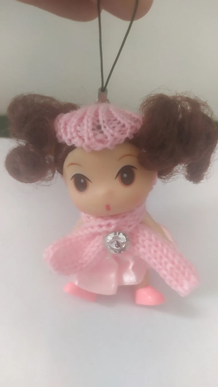 mini poupée porte clefs