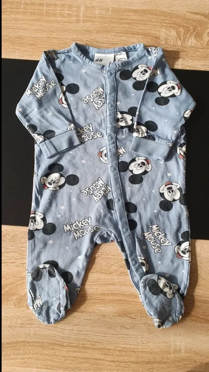 Lot de 2 pyjamas légers 62 cm - photo numéro 2