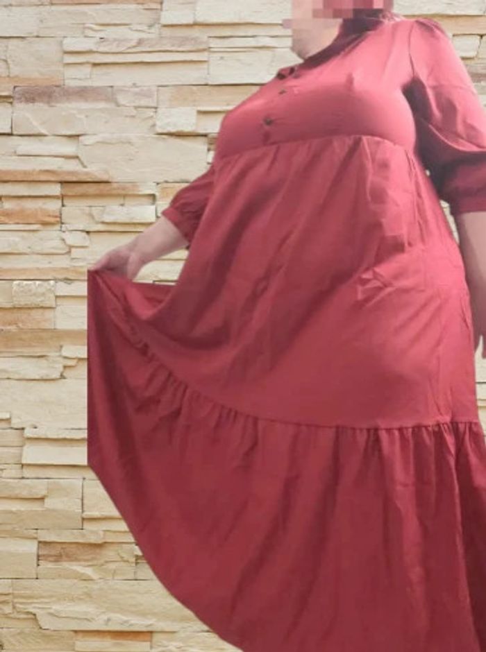 Robe unie grande taille - photo numéro 2