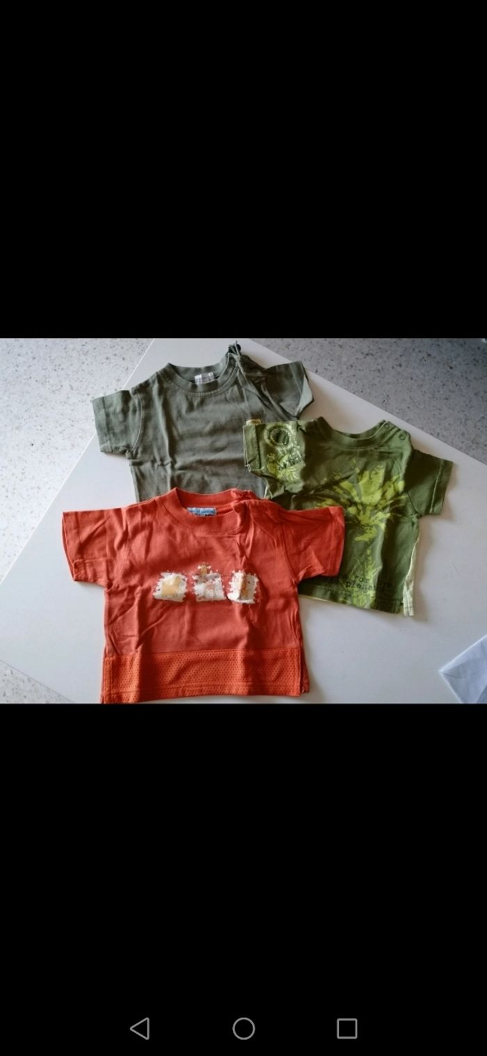 Lot de 3 t-shirts 6 mois