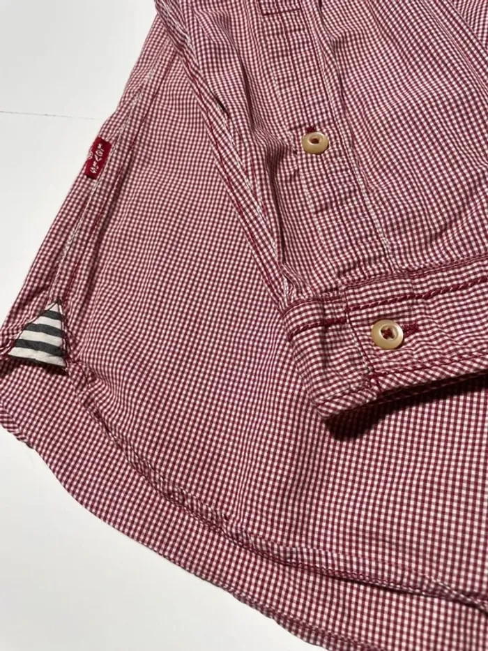 Levi's Strauss vintage red buttoned shirt Mens M - photo numéro 5
