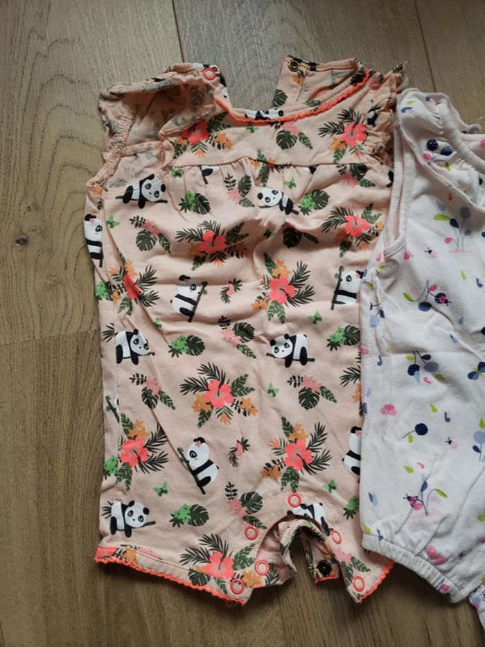 Lot de 2 combi shorts 6 mois - photo numéro 2