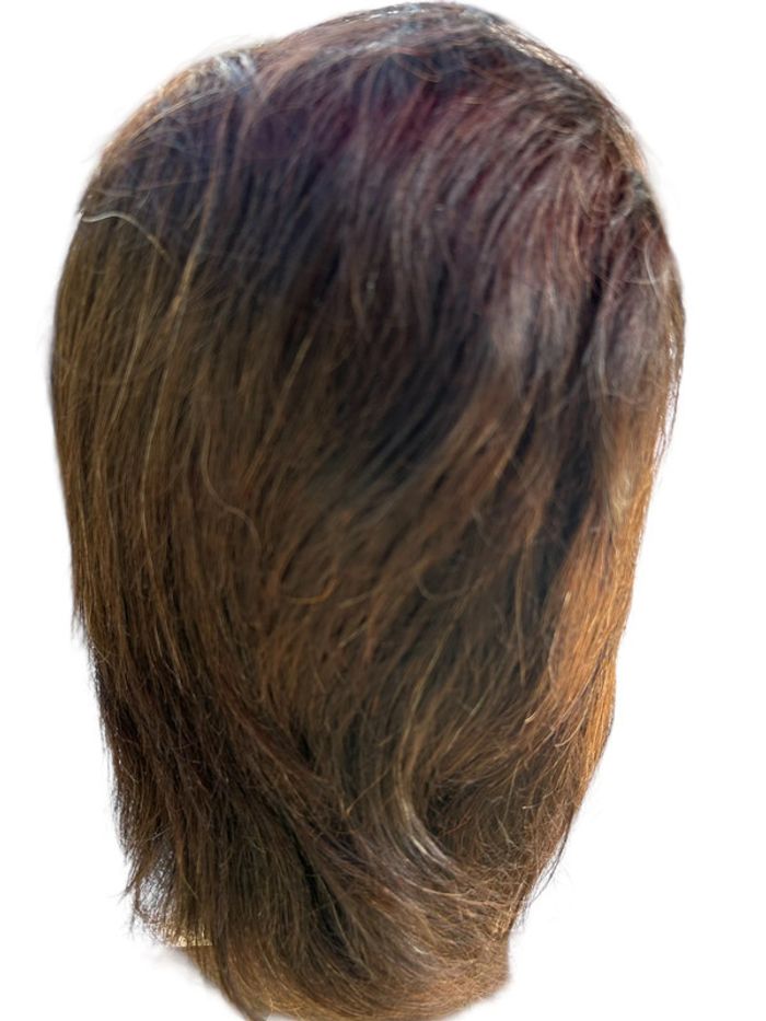 Tête à coiffer #Eric#20 cm de cheveux naturels #neuve - photo numéro 2