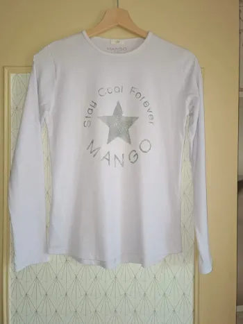 T-shirt fille Lila Mango kids 13/14 ans tbe décoloration légère 1 coude ne se voit pas