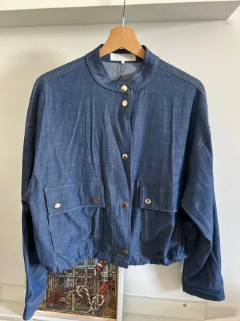 Veste jean - courte - bomber - Zara M