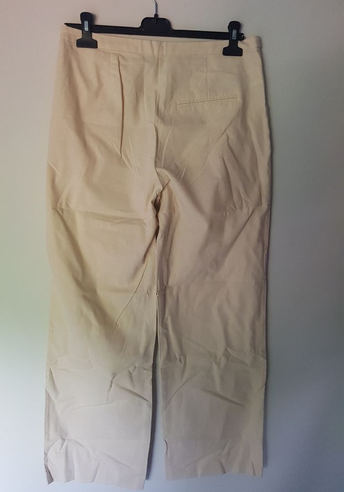 Superbe pantalon crème taille 38 mango neuf - photo numéro 6