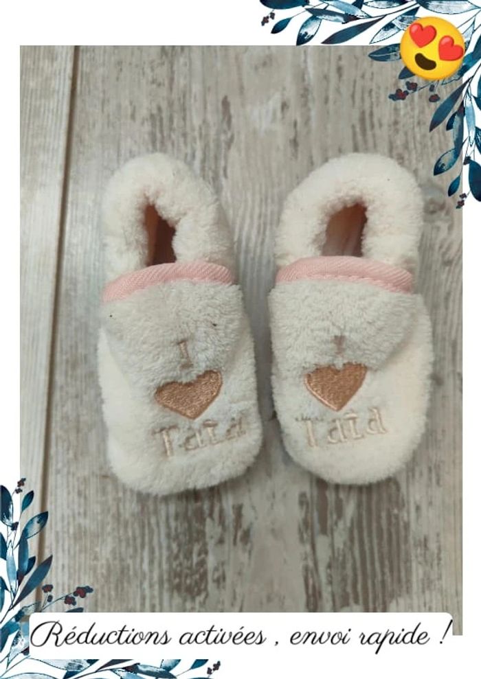 Lots chaussons bébé + mouffles - photo numéro 3