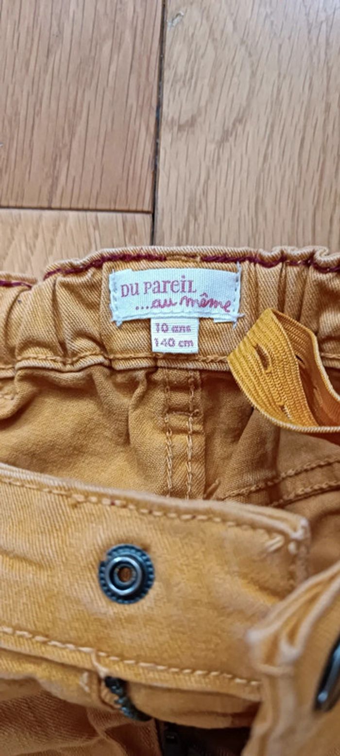 Jeans jaune DPAM 10 ans réglable à la taille - photo numéro 5