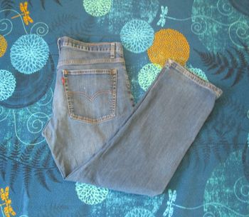 Jean homme Levi’s 505 coupe droite régular taille 46 W36 L29 bleu stone (J414)