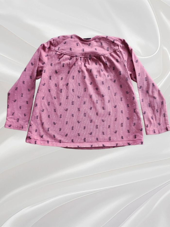 Pyjama 2 pièces chat rose fille 5 ans - photo numéro 3
