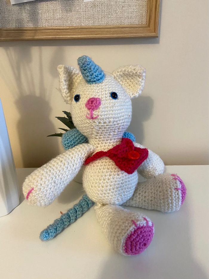 Peluche crochet licorne - photo numéro 2