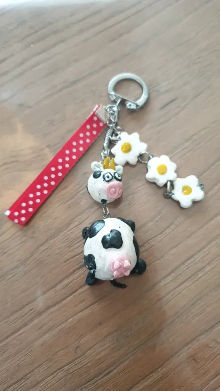 Porte clé vache