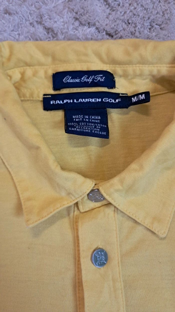 T shirt Polo Ralph Lauren jaune M - photo numéro 5