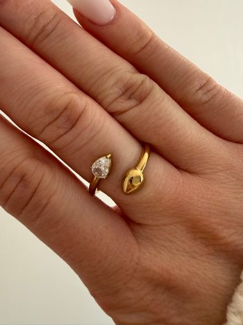 Bague acier inoxydable ouverte 