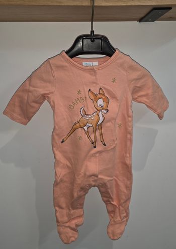 Pyjama coton ML une piece bambi 3 mois