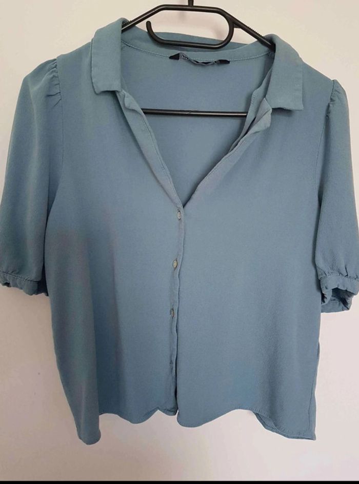 Chemise  avec  laine  courte  Zara  taille  40