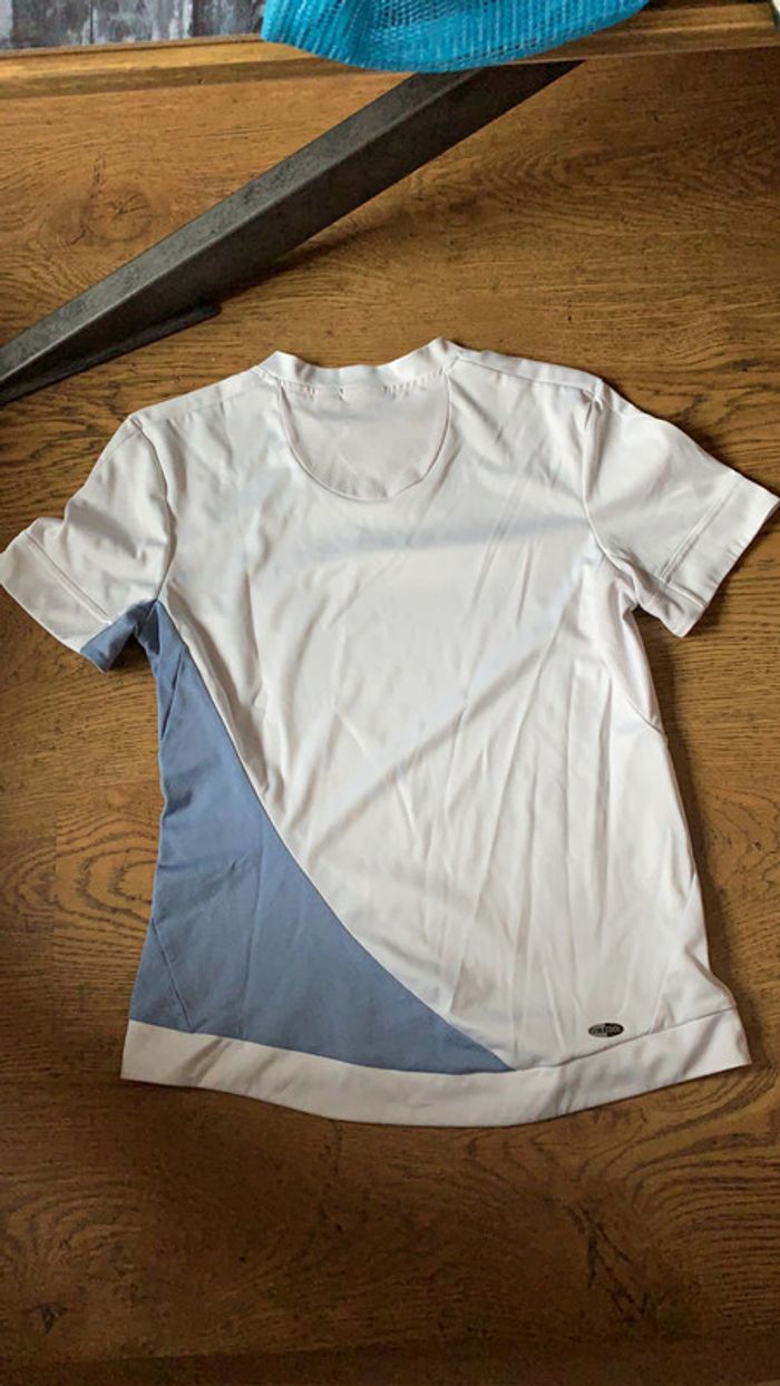 Tee-shirt Climacool Adidas bleu blanc taille M - photo numéro 2
