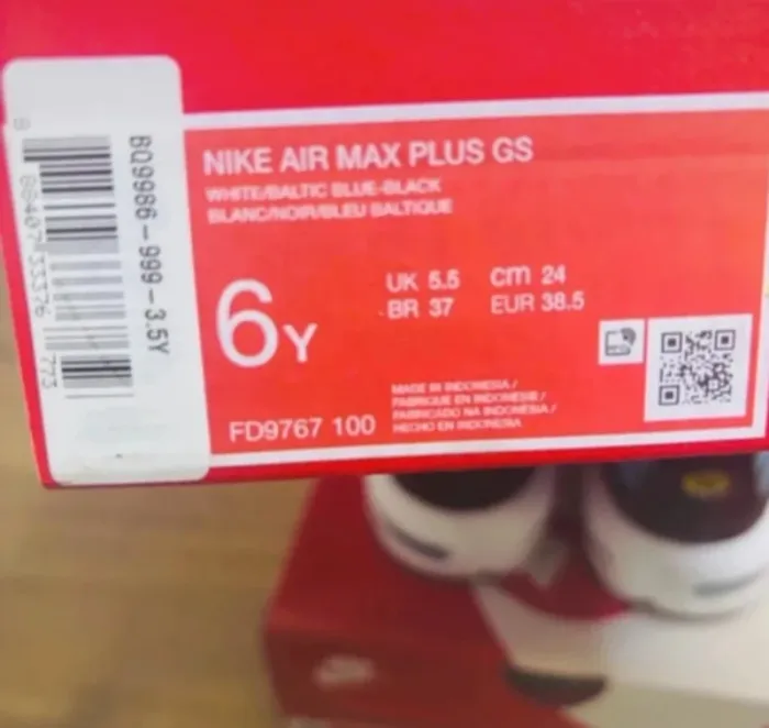 Nike Air Max Plus TN Bleu Baltic Taille 38.5 - photo numéro 6