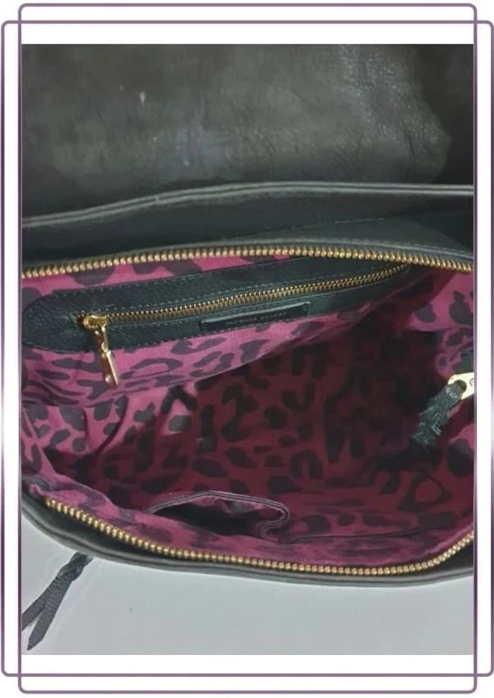 Sac porté épaule Fabienne Chapot, bon état mais le cuir est un peu décoloré, 35x27cm - photo numéro 10