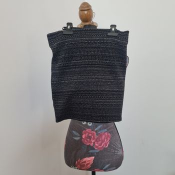 Petite jupe noire pailletée