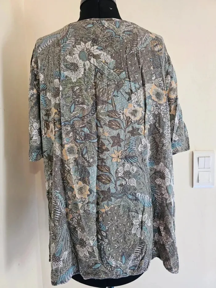 Blouse ample à fleurs Armand Thiery – Taille unique - photo numéro 2