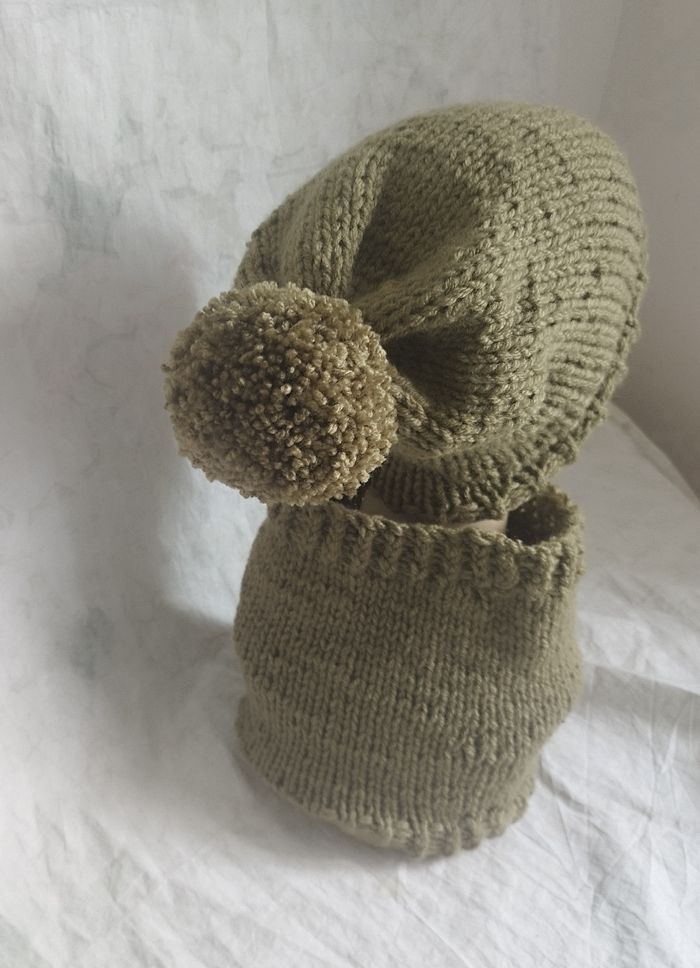 Ensemble bonnet col unisexe - photo numéro 4