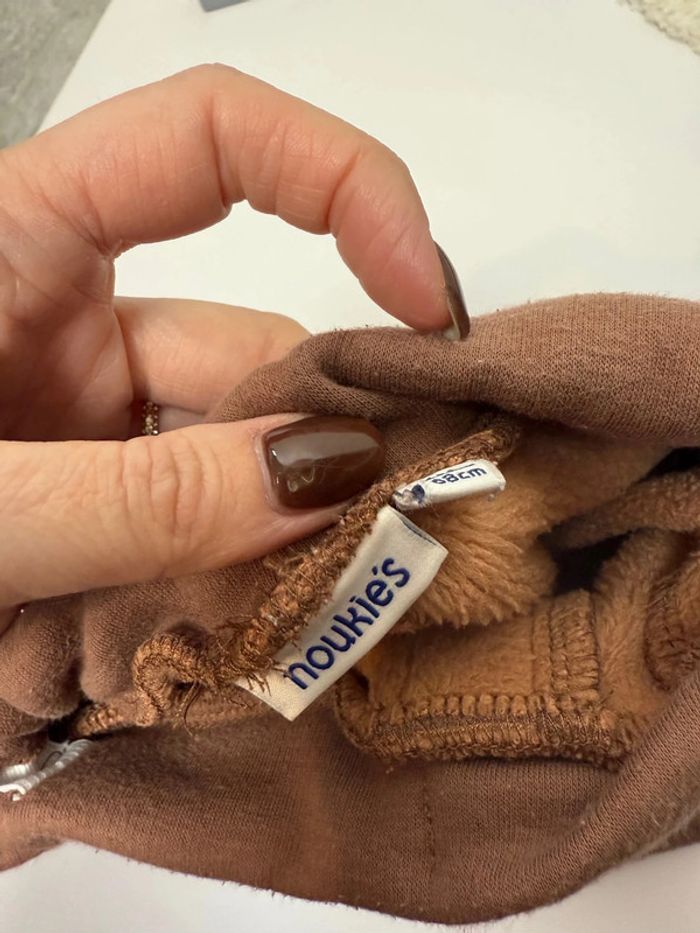 Pantalon de jogging Noukies marron taille 6 mois - photo numéro 2