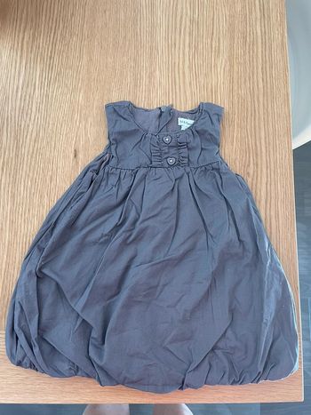 Robe taupe/mauve 12 mois