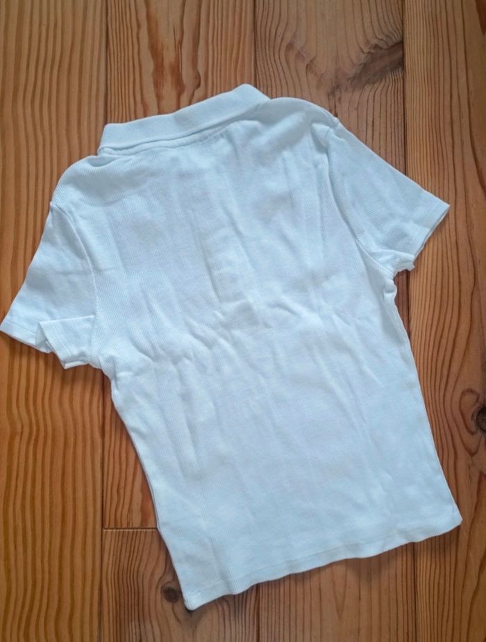 T-shirt polo blanc - photo numéro 3