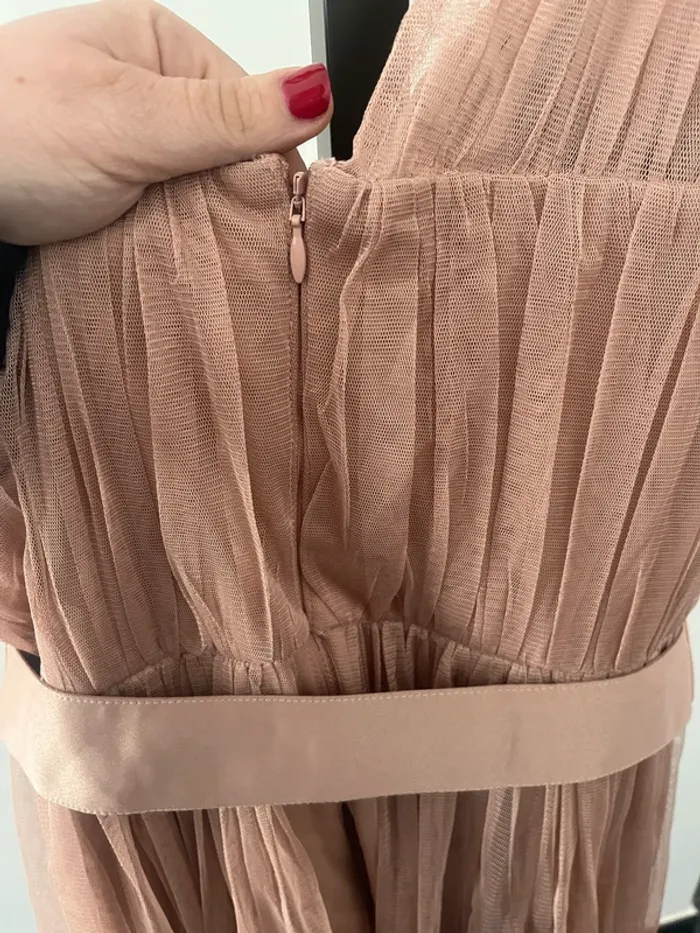 Robe de soirée Rose poudré Taille 40 - photo numéro 3