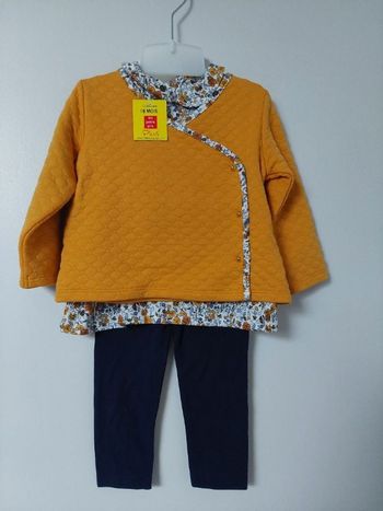 Ensemble fille 18 mois neuf