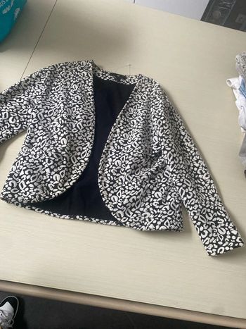 Blazer blanc et noir H&m