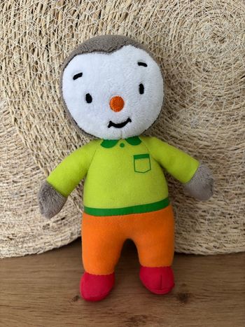 Doudou tchoupi vert orange rouge jemini 