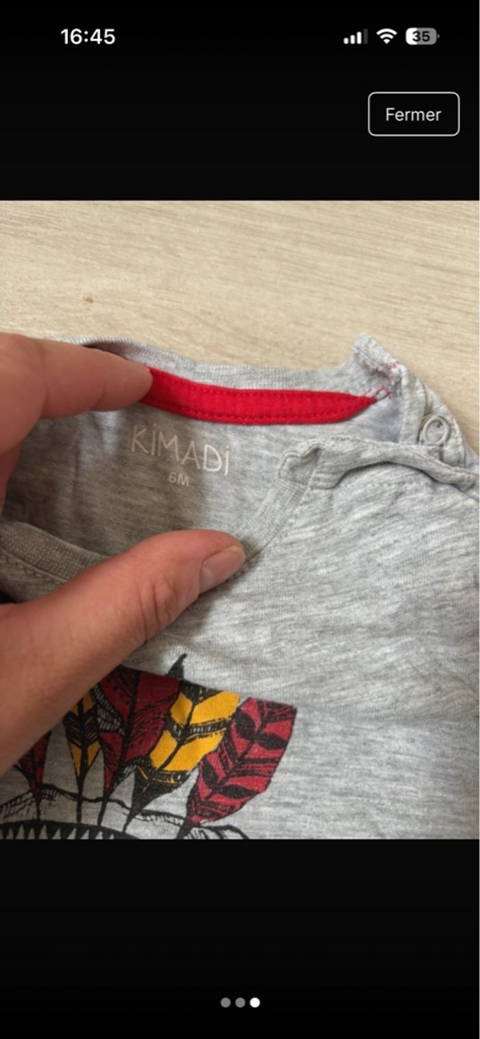 TEE shirt 6 mois - photo numéro 2