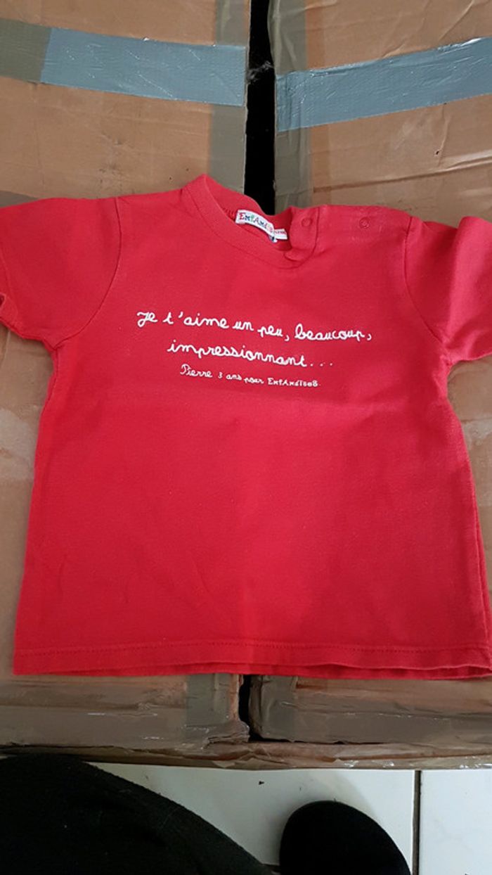 Lot 2 tee shirt 12 mois - photo numéro 4