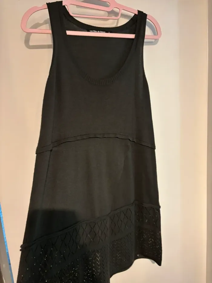 Robe grise sans manches ajourée – Les Filles de Neaux – Taille 2 - photo numéro 7