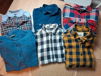 Lot de 8 chemises homme S/M