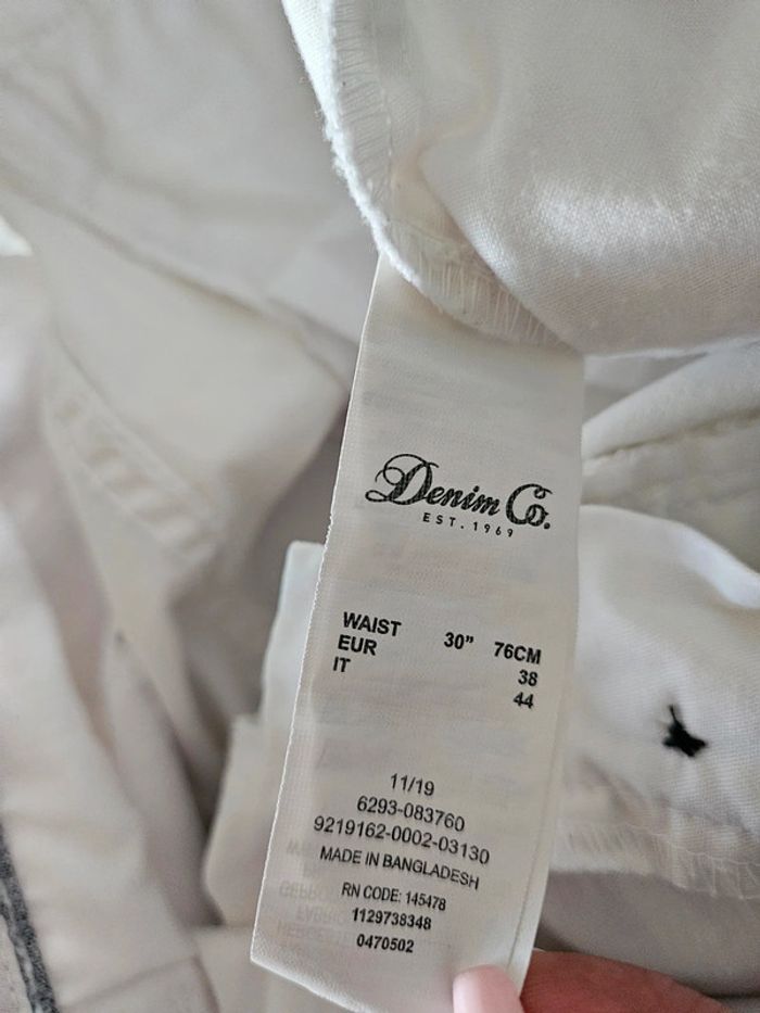 Denim Co short blanc taille M - photo numéro 4