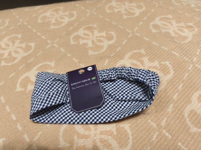 Bandeau vichy bleu  neuf