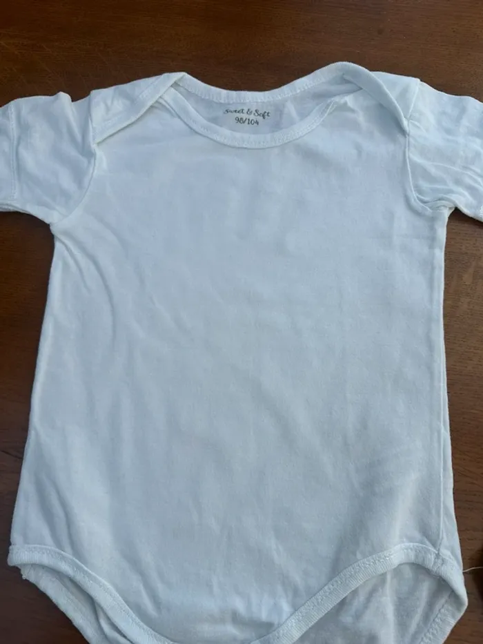 Lot de 2 bodies blanc zeeman 3 ans - photo numéro 4