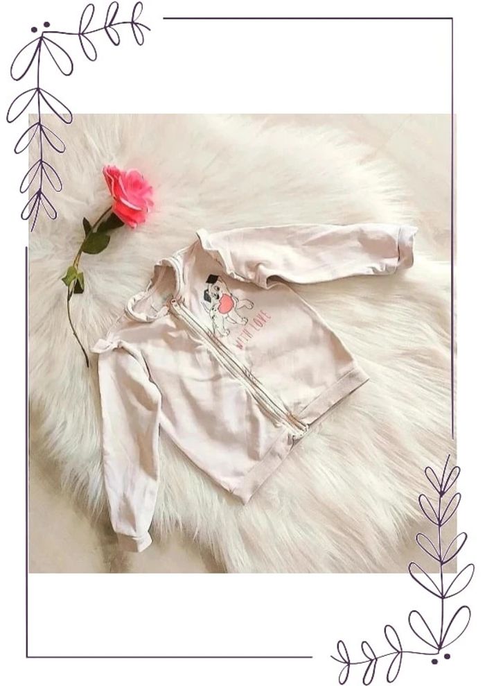 Gilet sweat coton bébé fille 24 mois les 101 Dalmatiens